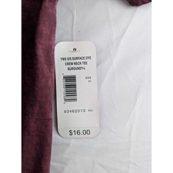 Fission Mens Large Surface Dyed Short Sleeve Burgundy Black Navy 3-Pack NWT - Picture 7 of 14